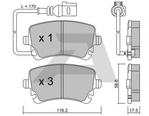 Тормозные колодки AISIN BPVW-2002