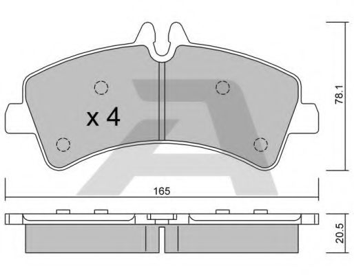 Гальмівні колодки AISIN BPVW-2005