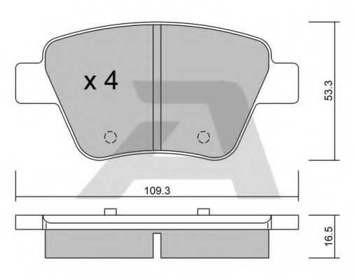Гальмівні колодки AISIN BPVW-2006