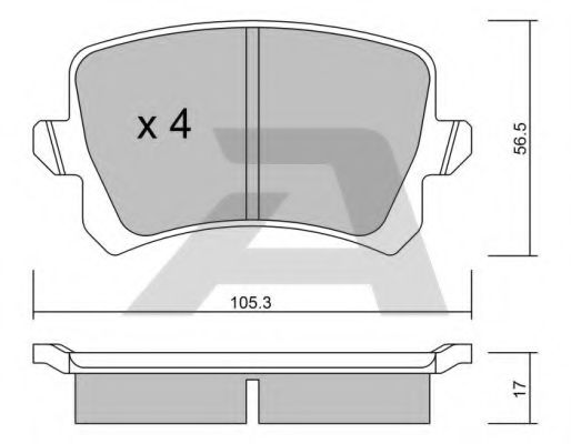 Тормозные колодки AISIN BPVW-2007