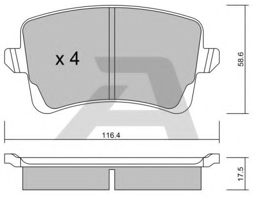 Тормозные колодки AISIN BPVW-2009