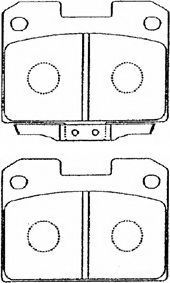 Тормозные колодки AISIN D2N012