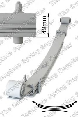 Многолистовая рессора KILEN 626004