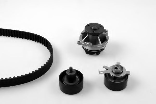 Помпа + комплект ГРМ HEPU PK02361