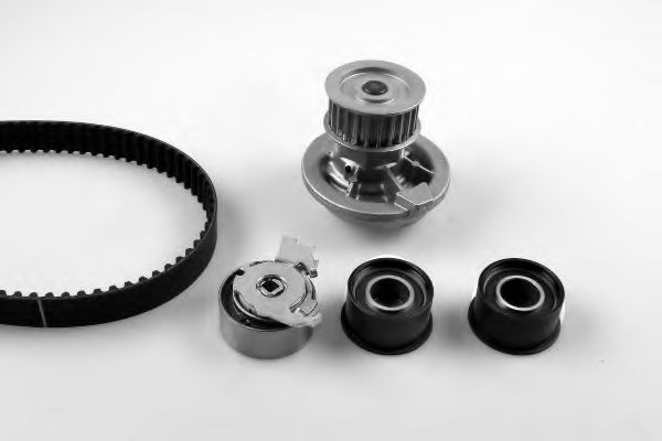 Помпа + комплект ГРМ HEPU PK03163