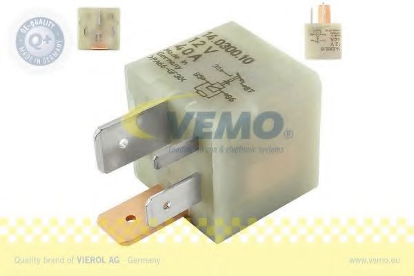 Реле накала свечей VEMO V15-71-0004 Q+, original equipment manufacturer quality MADE IN GERMANY