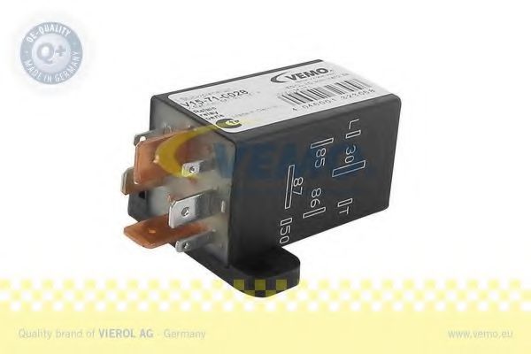 Реле накала свечей VEMO V15-71-0028 Q+, original equipment manufacturer quality MADE IN GERMANY