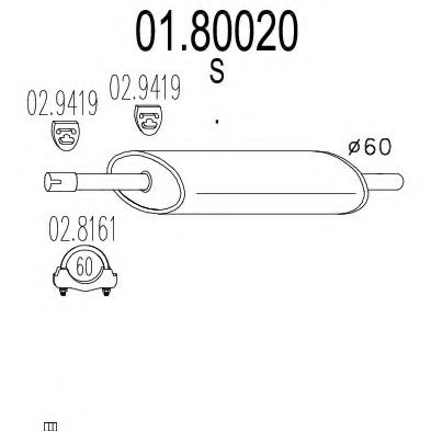 Резонатор MTS 01.80020