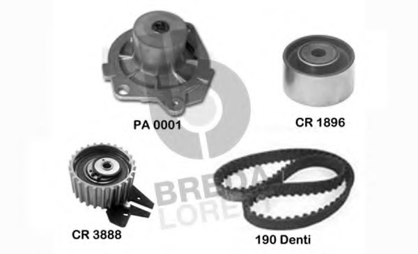 Помпа + комплект ГРМ BREDA LORETT KPA0099A