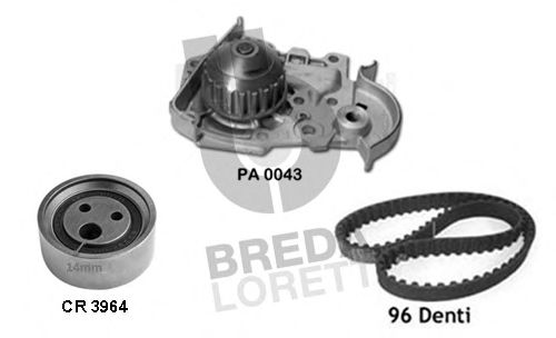 Помпа + комплект ГРМ BREDA LORETT KPA0371B
