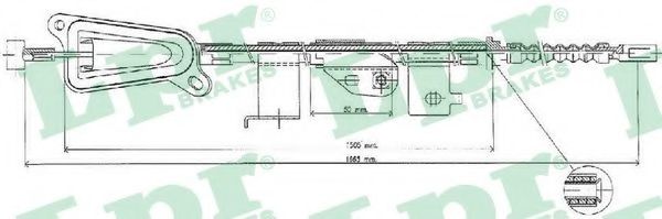 Трос ручника LPR C0477B