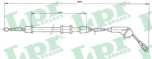 Трос ручника LPR C0582B