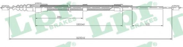 Трос ручника LPR C0952B