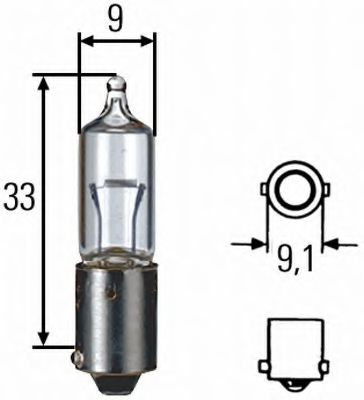 Лампа накаливания, стояночные огни / габаритные фонари HELLA 8GH 002 473-191