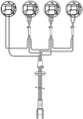 Кабельный комплект, основная фара HELLA 8KA 155 372-001