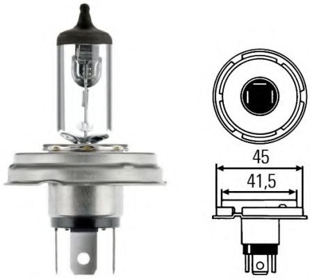 Лампа накаливания HELLA 8GD 002 088-271 (фара дальнего света, основная фара)
