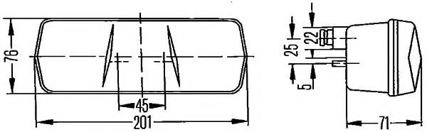 Задний фонарь HELLA 2SE 001 680-291 - Фото 1