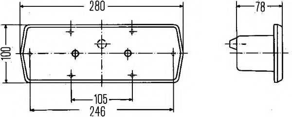 Задний фонарь HELLA 2SD 001 693-011 - Фото 1