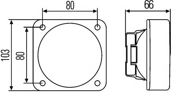 Фара рабочего освещения HELLA 1GA 996 020-001 - Фото 1