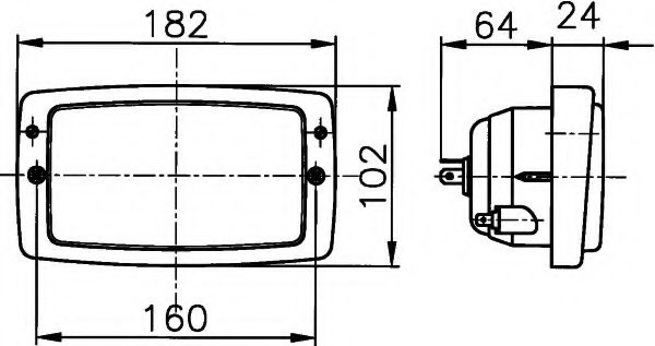 Основна фара HELLA 1AD 996 018-651 - Фото 1