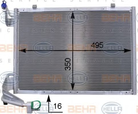 Радіатор кондиціонера HELLA 8FC 351 000-431