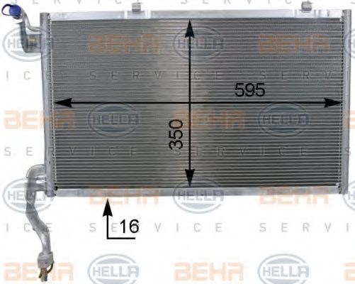 Радиатор кондиционера HELLA 8FC 351 000-441