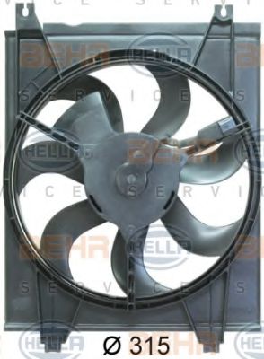 Вентилятор кондиционера HELLA 8EW 351 034-621 BEHR HELLA SERVICE