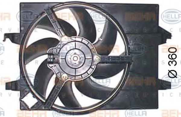 Вентилятор охлаждения HELLA 8EW 351 044-551