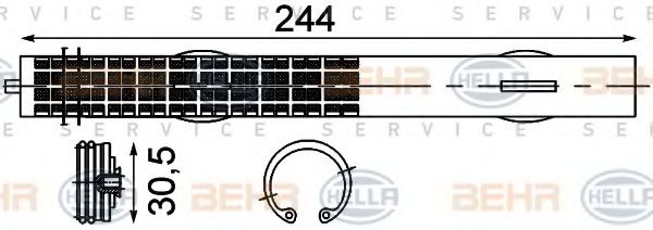 Осушитель кондиционера HELLA 8FT 351 192-761