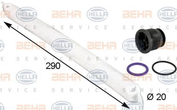 Осушувач кондиціонера HELLA 8FT 351 193-281