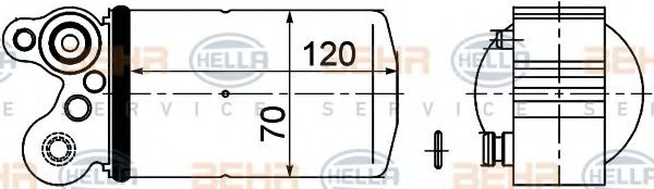 Осушитель кондиционера HELLA 8FT 351 193-491