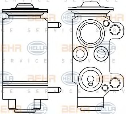 Расширительный клапан, кондиционер HELLA 8UW 351 234-131