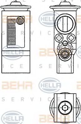 Расширительный клапан, кондиционер HELLA 8UW 351 234-231 BEHR HELLA SERVICE