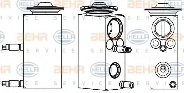 Форсунка, расширительный клапан HELLA 8UW 351 234-581