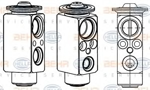 Форсунка, расширительный клапан HELLA 8UW 351 234-601