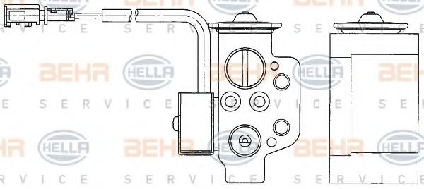 Форсунка, расширительный клапан HELLA 8UW 351 234-611