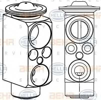 Форсунка, расширительный клапан HELLA 8UW 351 234-621