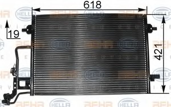 Радіатор кондиціонера HELLA 8FC 351 300-394