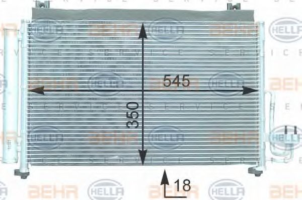 Радиатор кондиционера HELLA 8FC 351 302-691