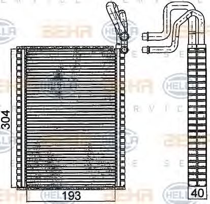 Испаритель кондиционера HELLA 8FV 351 331-291