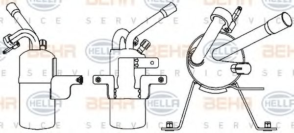Осушувач кондиціонера HELLA 8FT 351 335-321