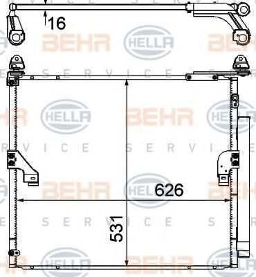 Радиатор кондиционера HELLA 8FC 351 344-574