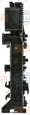 Радиатор, охлаждение двигателя HELLA 8MK 376 700-594 BEHR HELLA SERVICE Version ALTERNATIVE - Фото 2