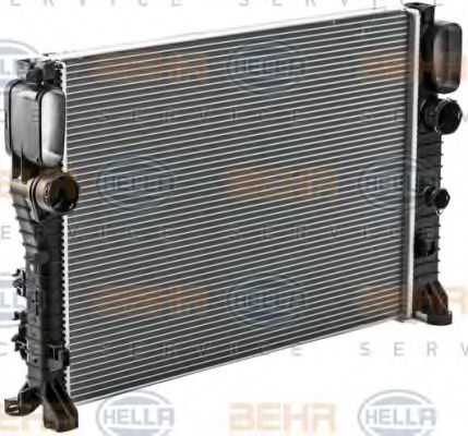 Радиатор, охлаждение двигателя HELLA 8MK 376 700-594 BEHR HELLA SERVICE Version ALTERNATIVE - Фото 5