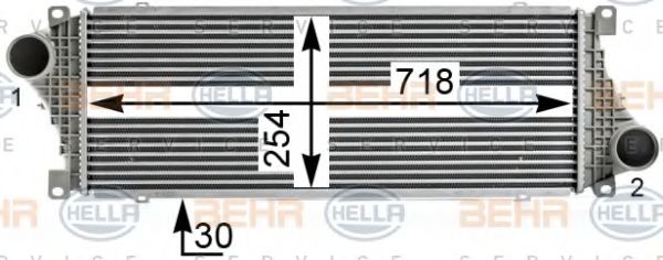 Интеркулер HELLA 8ML 376 700-624