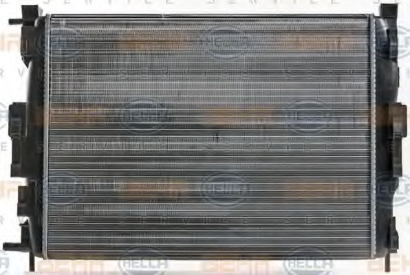 Радіатор, охолодження двигуна HELLA 8MK 376 700-684 - Фото 4