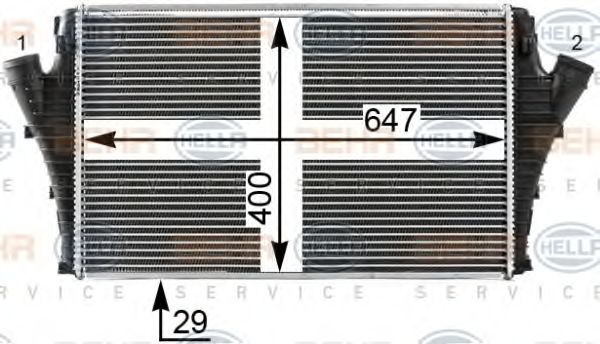 Интеркулер HELLA 8ML 376 700-724