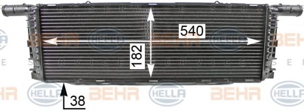 Радиатор, охлаждение двигателя HELLA 8MK 376 701-661 BEHR HELLA SERVICE