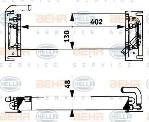 Масляный радиатор HELLA 8MO 376 726-391 BEHR HELLA SERVICE