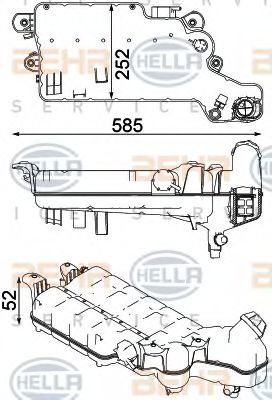 Расширительный бачок HELLA 8MA 376 750-611